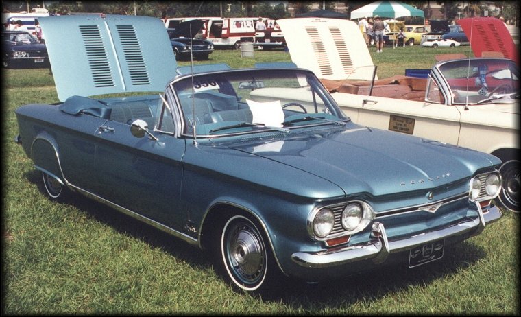 1964 Corvair Spyder convertible (front 3/4 view)