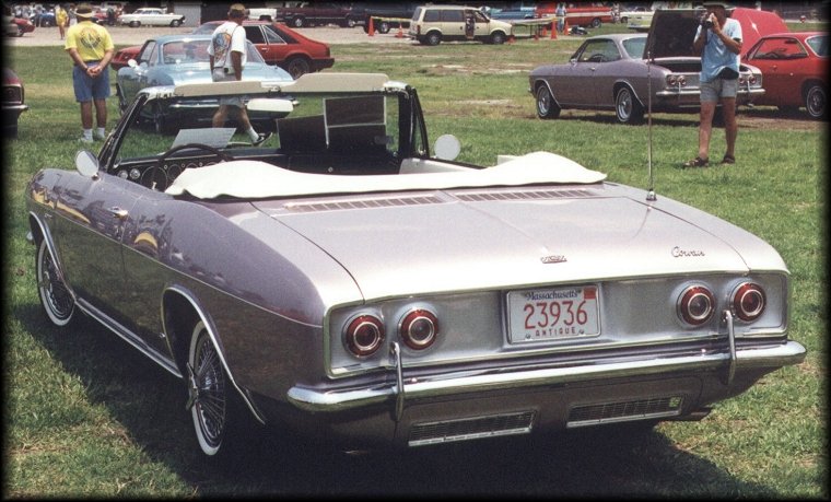 1965 Corsa convertible (rear 3/4 view)