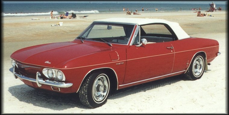 1965 Corvair convertible (front 3/4 view)