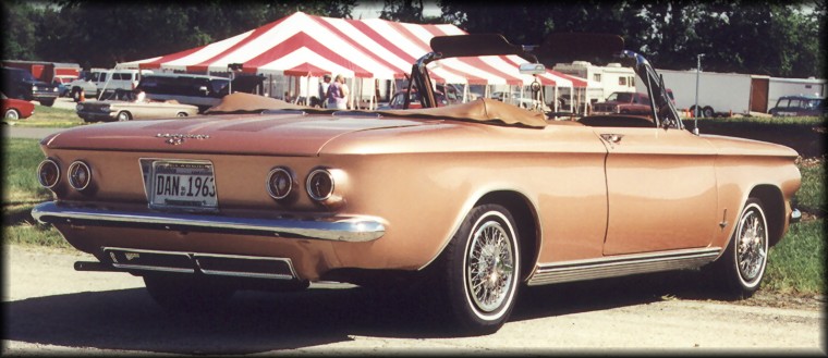 102 horsepower 1963 Corvair Monza convertible