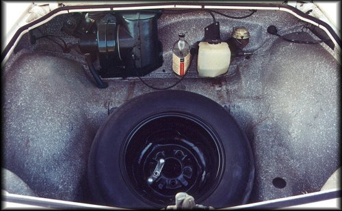 1965 Monza with air conditioning (trunk view)