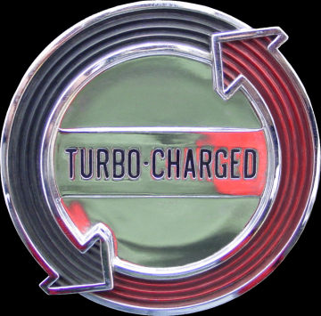 1965 Corvair "turbo-charged" emblem
