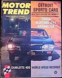 Motor Trend, January, 1965