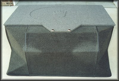 Corv-8 engine cover with embossed Crown logo