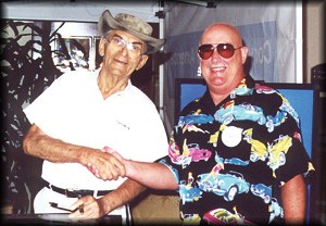 Smokey Yunick (left) and Rick Norris