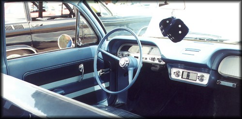 1961 Corvair 700 interior