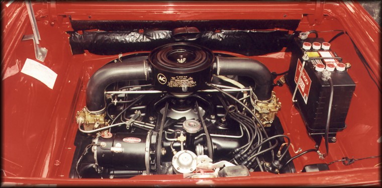 1960 Corvair engine compartment