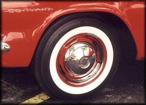 1960 Corvair hub cap and trim ring