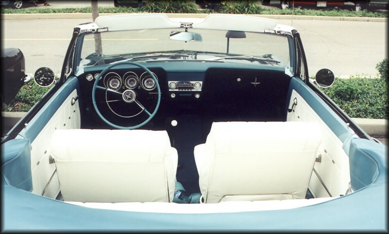 1966 Monza convertible interior