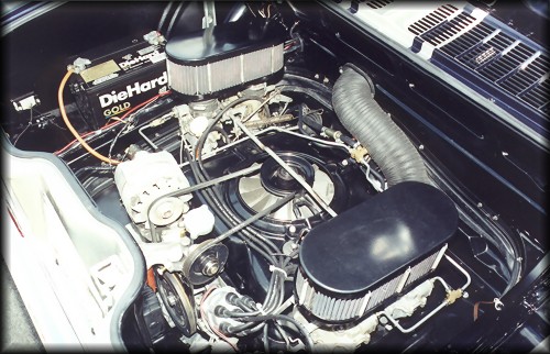 Dave Beddome's 1968 Monza engine compartment