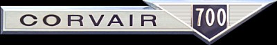 Corvair 700 emblem (front fender)