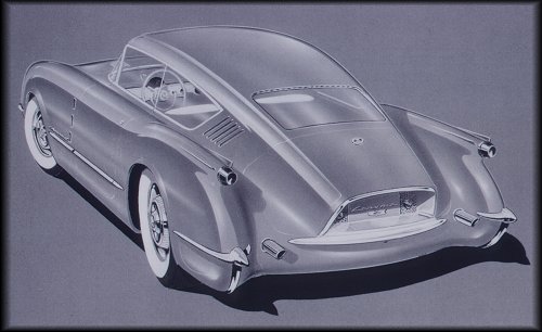 54 Corvette Corvair design sketch (30726 bytes)